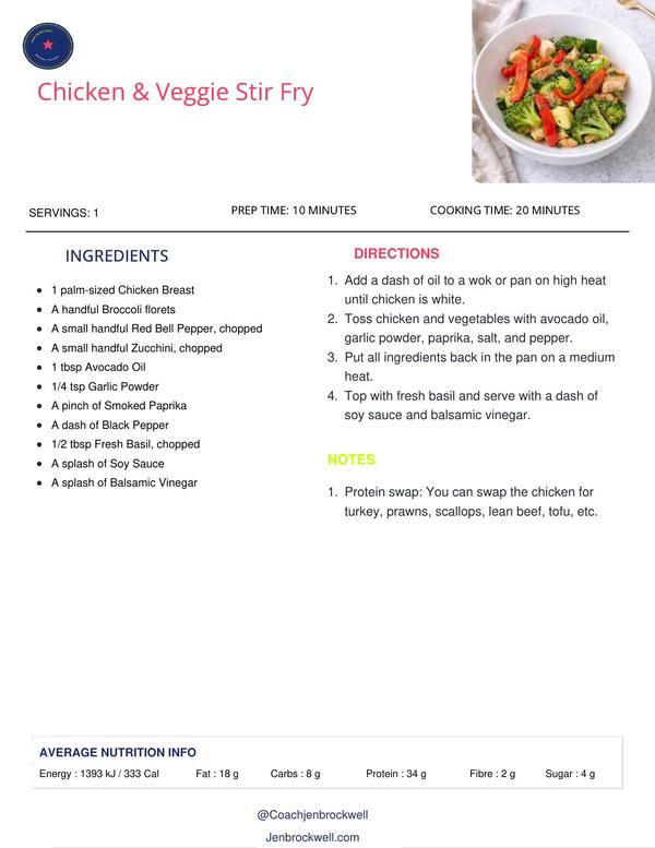 Chicken and Veggie Stir Fry