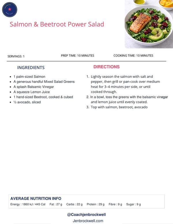 Salmon & Beetroot Power Salad